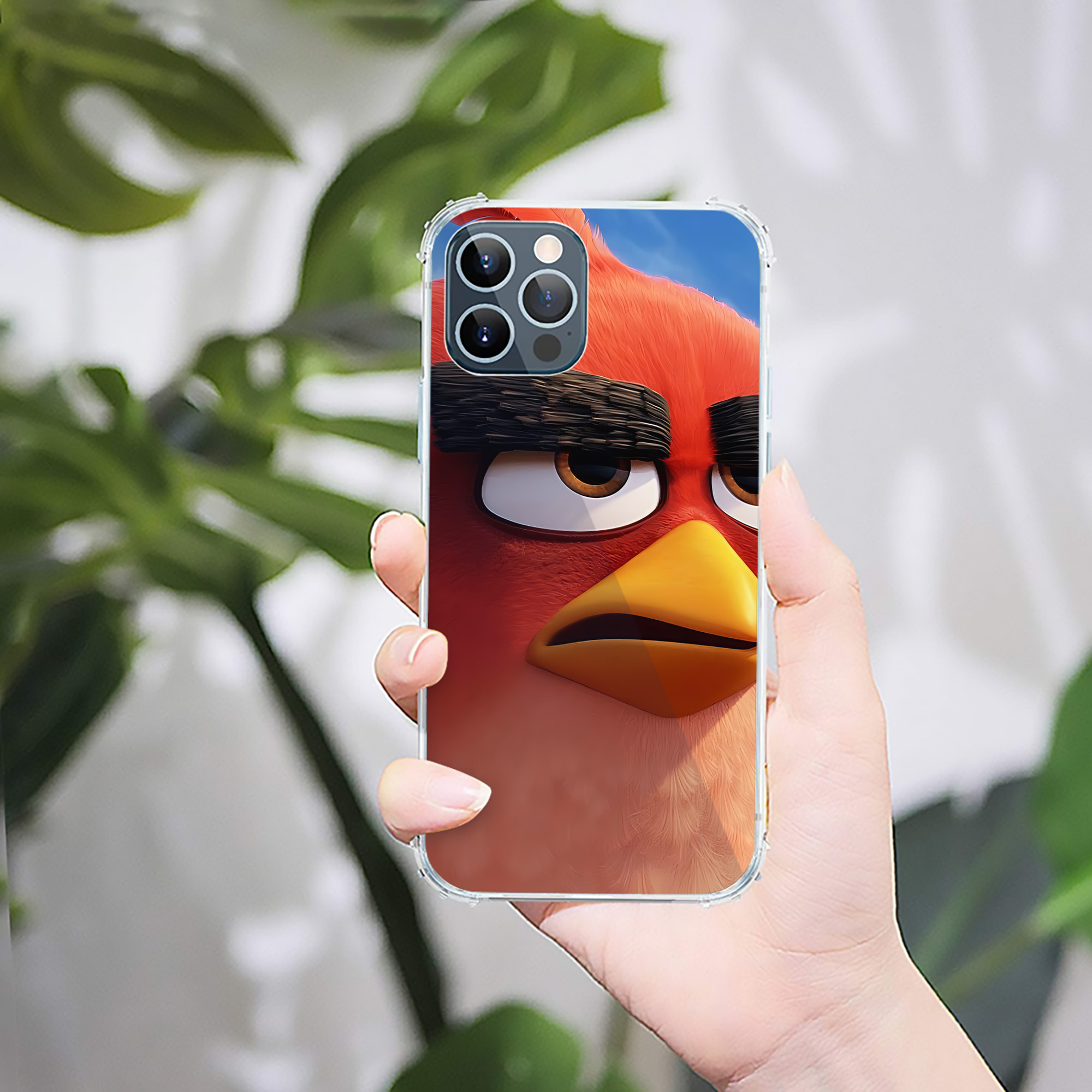 （画像用） Angry Birds アングリーバード 【iPhone 12シリーズ対応】透明スマホケース（クリアソフトケース）